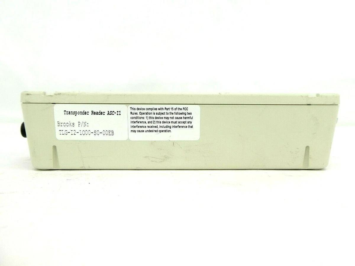 Used Brooks Automation TLG-I2-1000-S0-00EB Transponder Reader ASC-I1 TLG-RS232 Spare