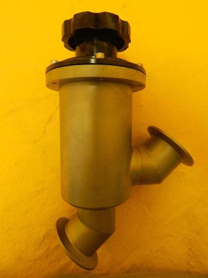 Used High Vacuum Research NW50 Manual Inline Valve Vacuum Shut-Off MKS Used Working