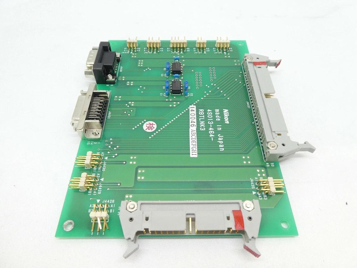 Used Nikon 4S013-464 Robot Link Board PCB RBTLNK3 NSR-S307E Bent Pins Untested As-Is
