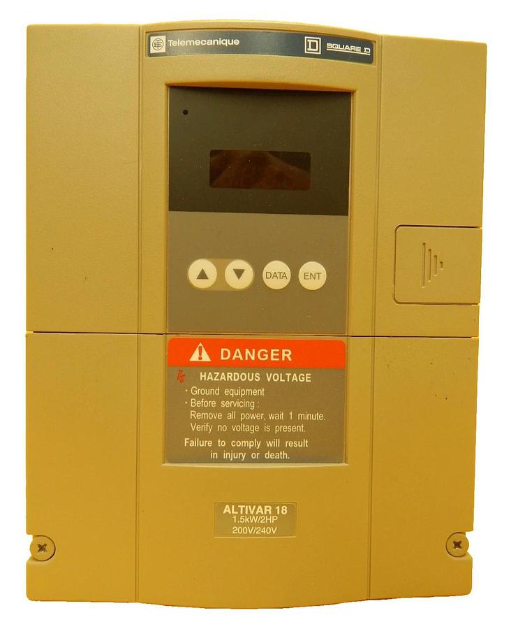 Used Telemecanique ATV18U29M2 1.5kW Inverter ALTIVAR 18 Square D Schneider Working