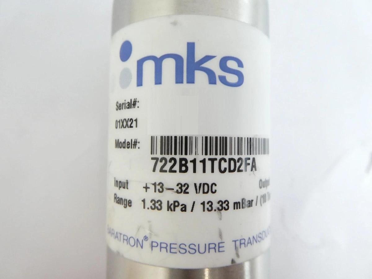Used MKS Instruments 722B11TCD2FA Baratron Pressure Transducer 722B Lot of 6 Working