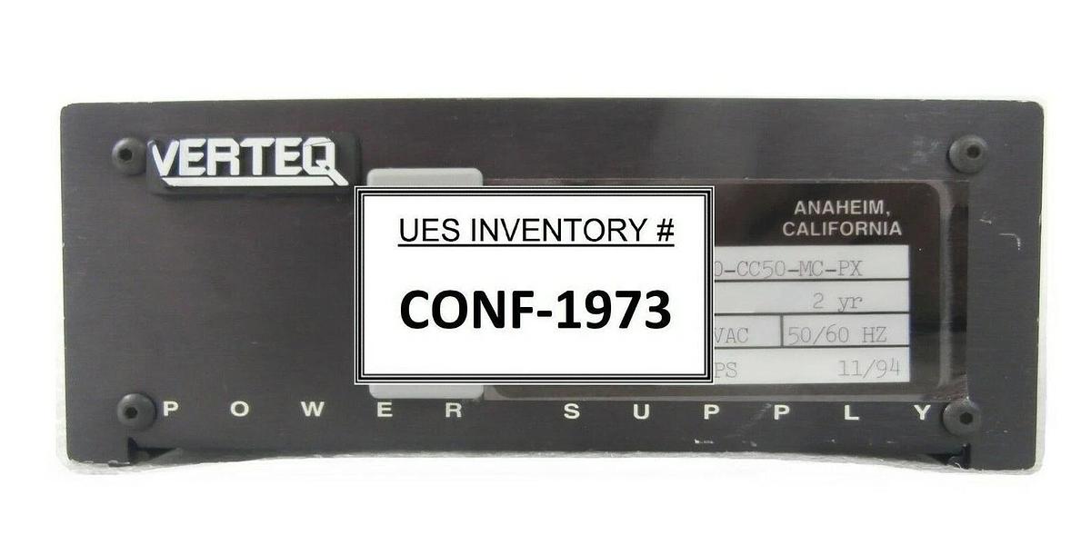 Used Verteq Process Systems ST800-CC50-MC-PX Power Supply Module Working Surplus