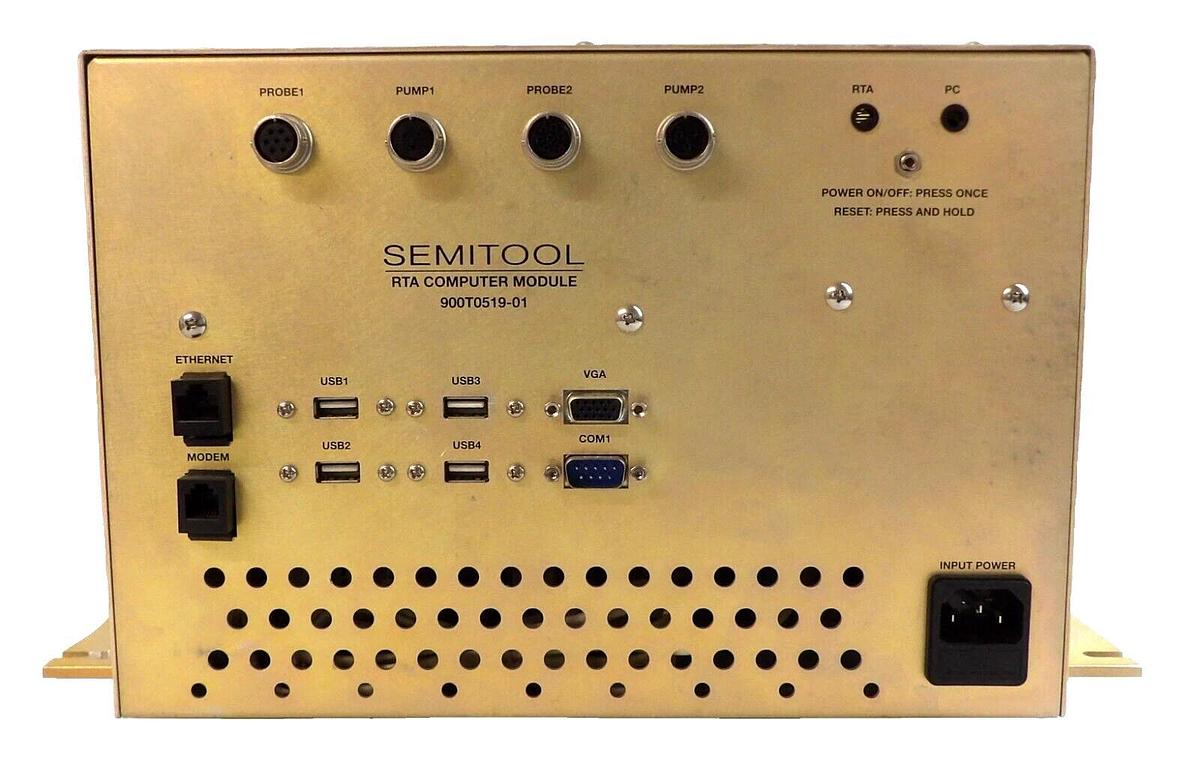 Used Semitool 900T0519-01 RTA Computer Module T 15958 Working Surplus