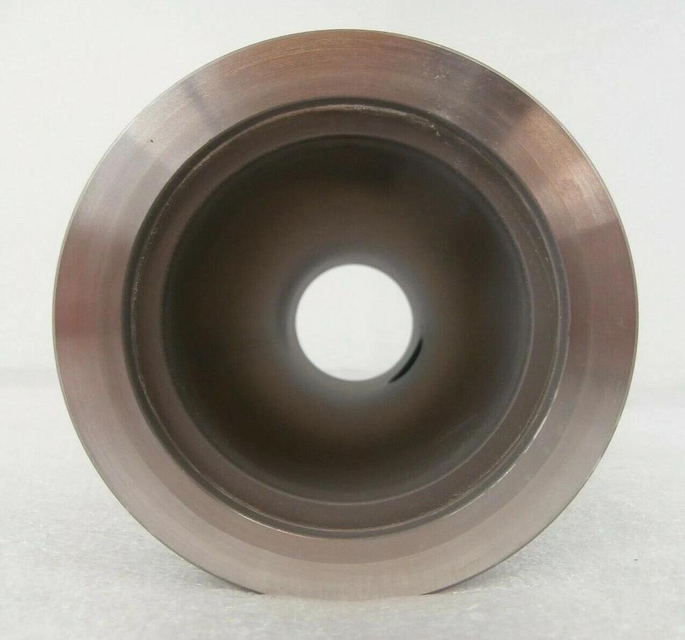 Used Edwards C5163 Straight Nipple Vacuum Adapter Tee ISO80 to ISO100 10.5" Working