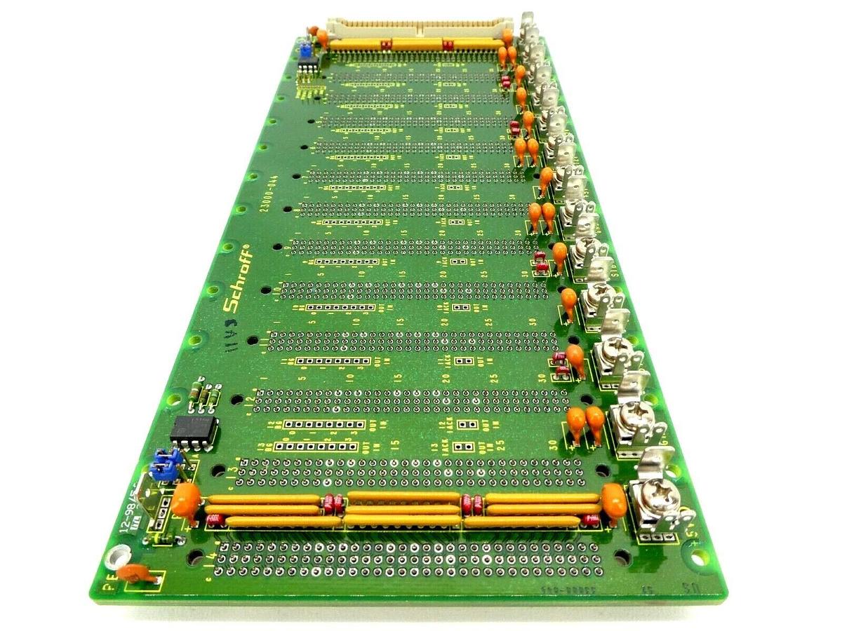 Used Schroff 23000-044 Expansion Board Backplane PCB VME J1 14 Slot Working Surplus