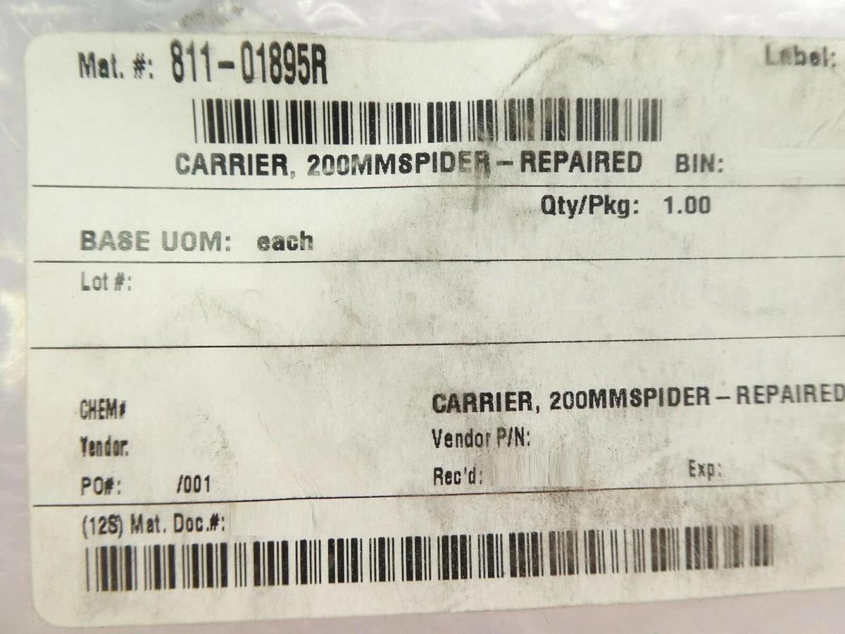 Refurbished AMAT Applied Materials Spider Carrier 200mm Micron 811-01895R OEM Refurbished