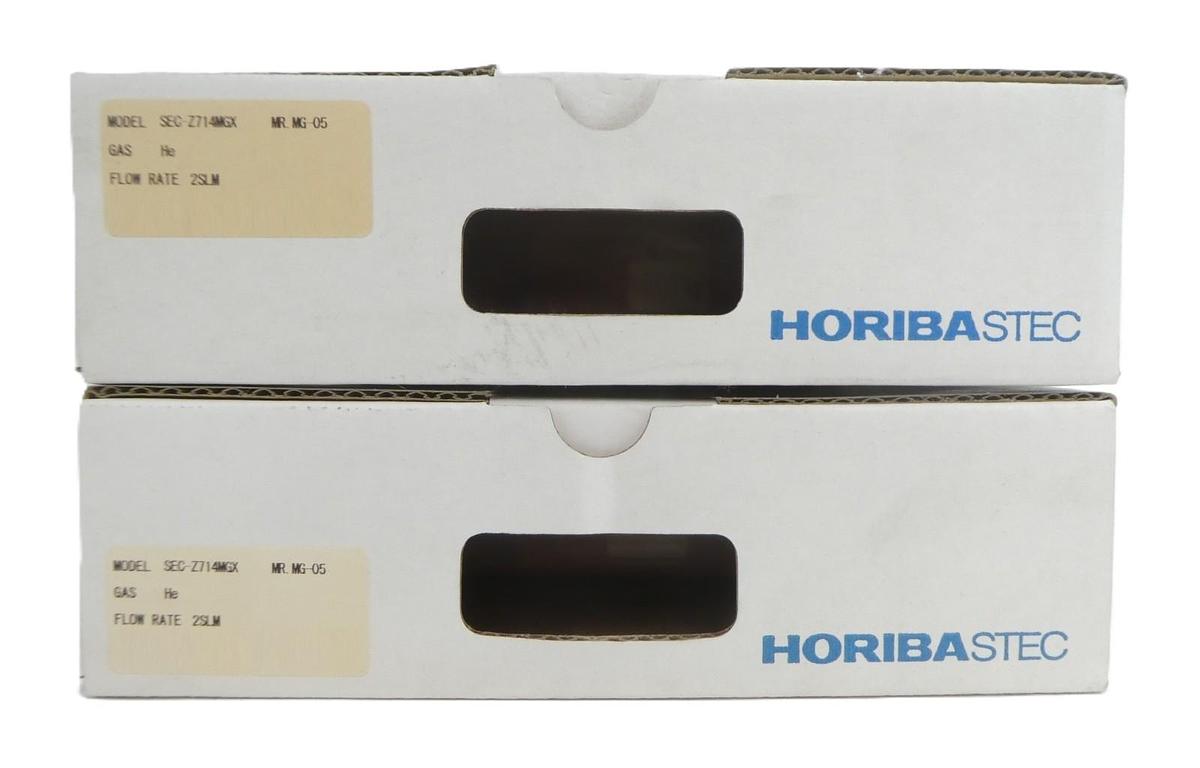 Refurbished Horiba STEC SEC-Z714MGX Mass Flow Controller MFC Z700 2 SLM He Lot of 2 Refurb