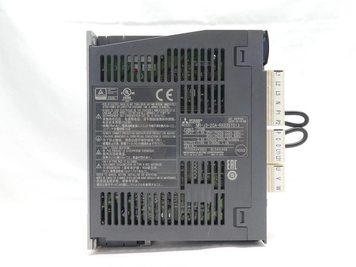Mitsubishi MR-J3-10A-RX035T013 AC Servo Drive MELSERVO TEL 040-003862-1T New