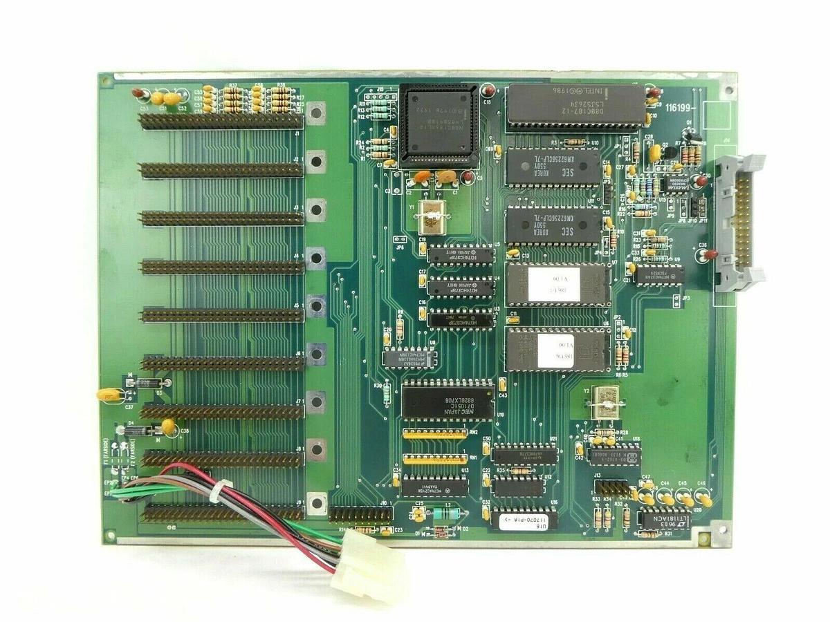 Used Brooks Automation 116199 Interface Board Backplane PCB Working Surplus