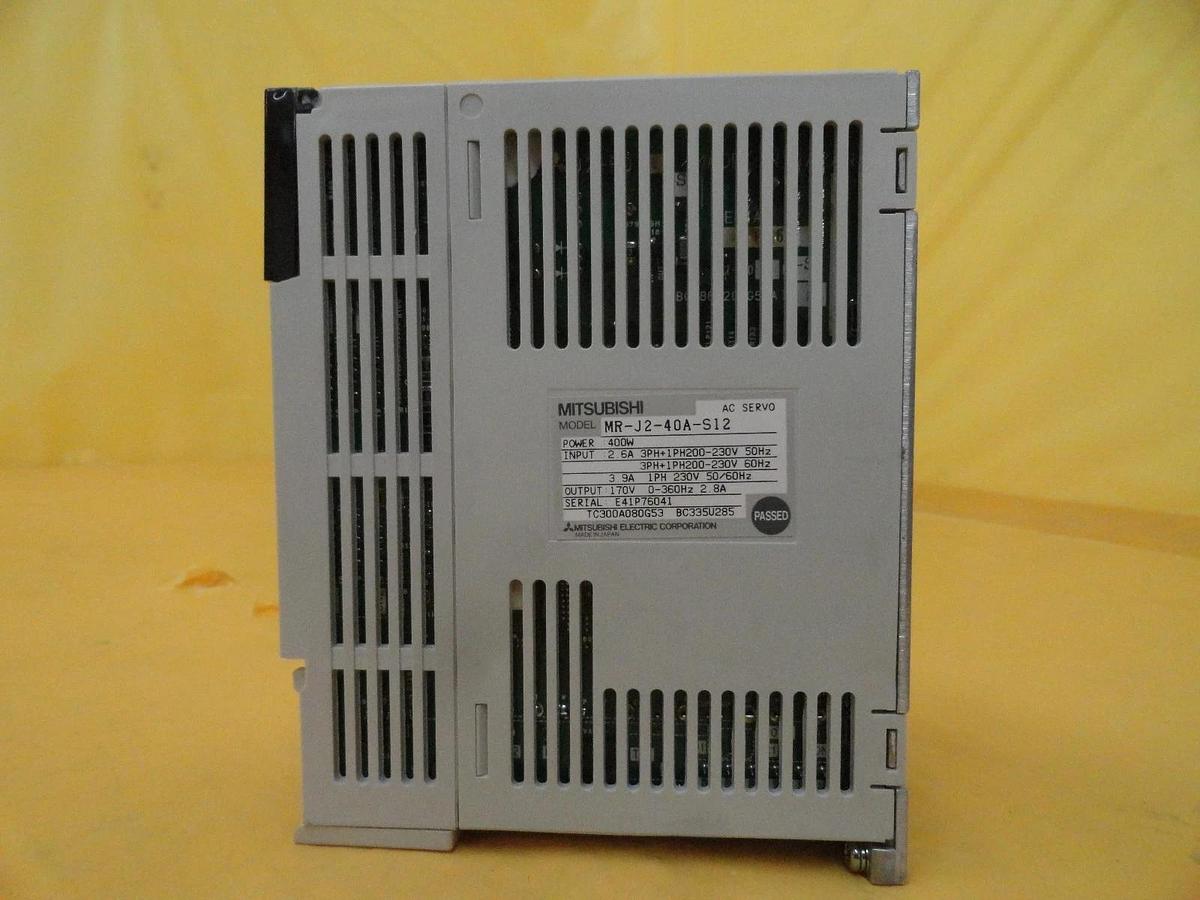 Used Mitsubishi Electric MR-J2-40A-S12 AC Servo Driver MELSERVO No Cover Working