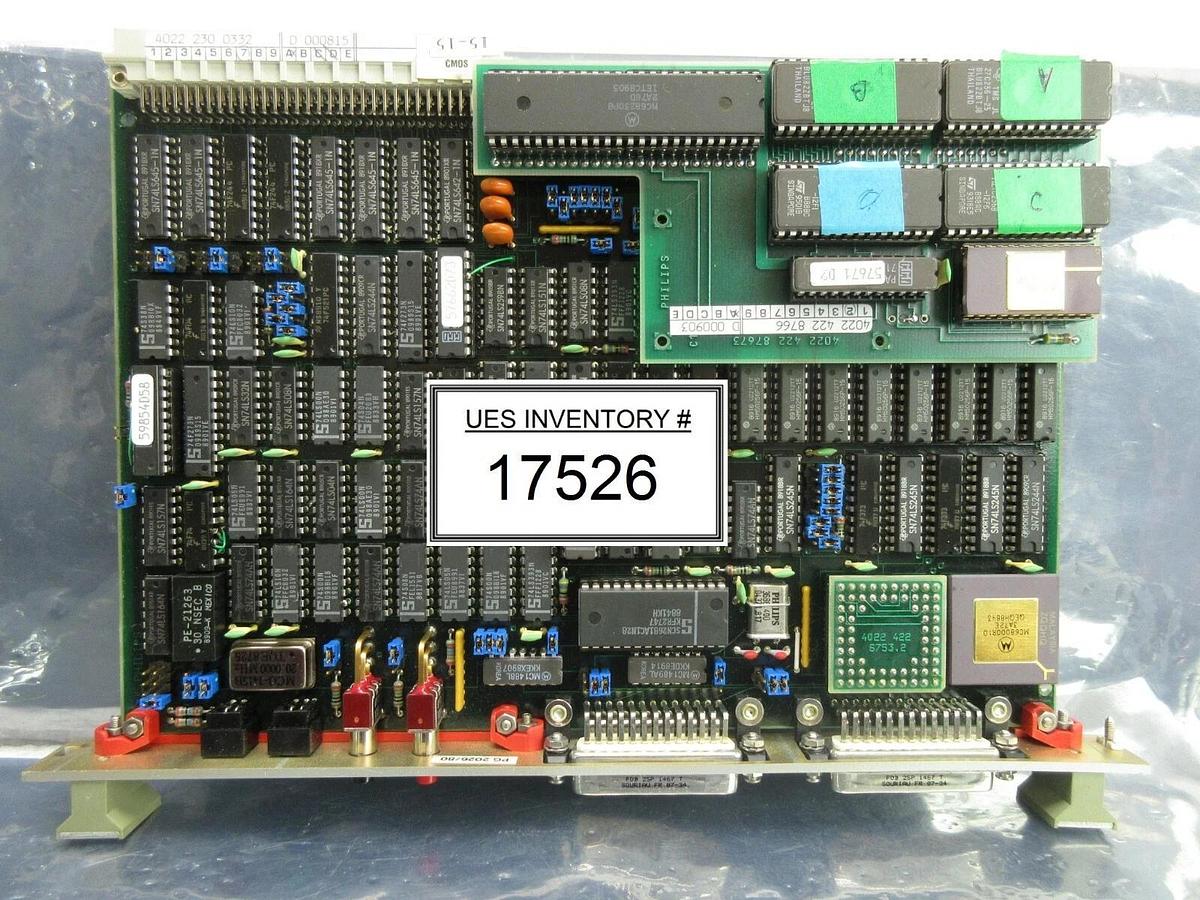 Used Philips PG2026 CPU PCB Card ASML 4022.230.0332 PAS 5000/2500 Wafer Stepper Used