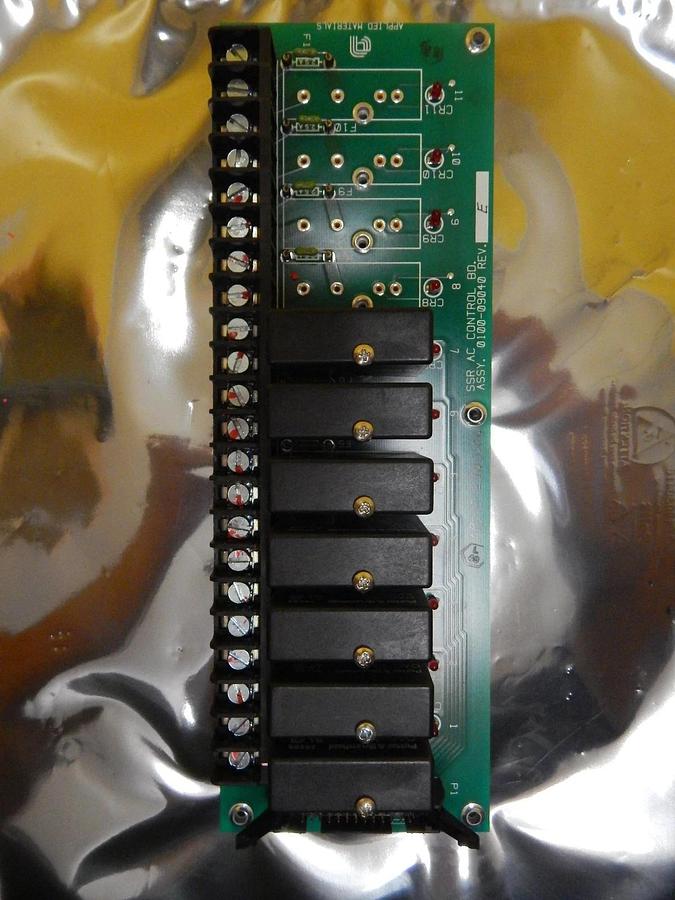 Used AMAT Applied Materials 0100-09040 7 Relay SSR AC Control Board PCB Used Working