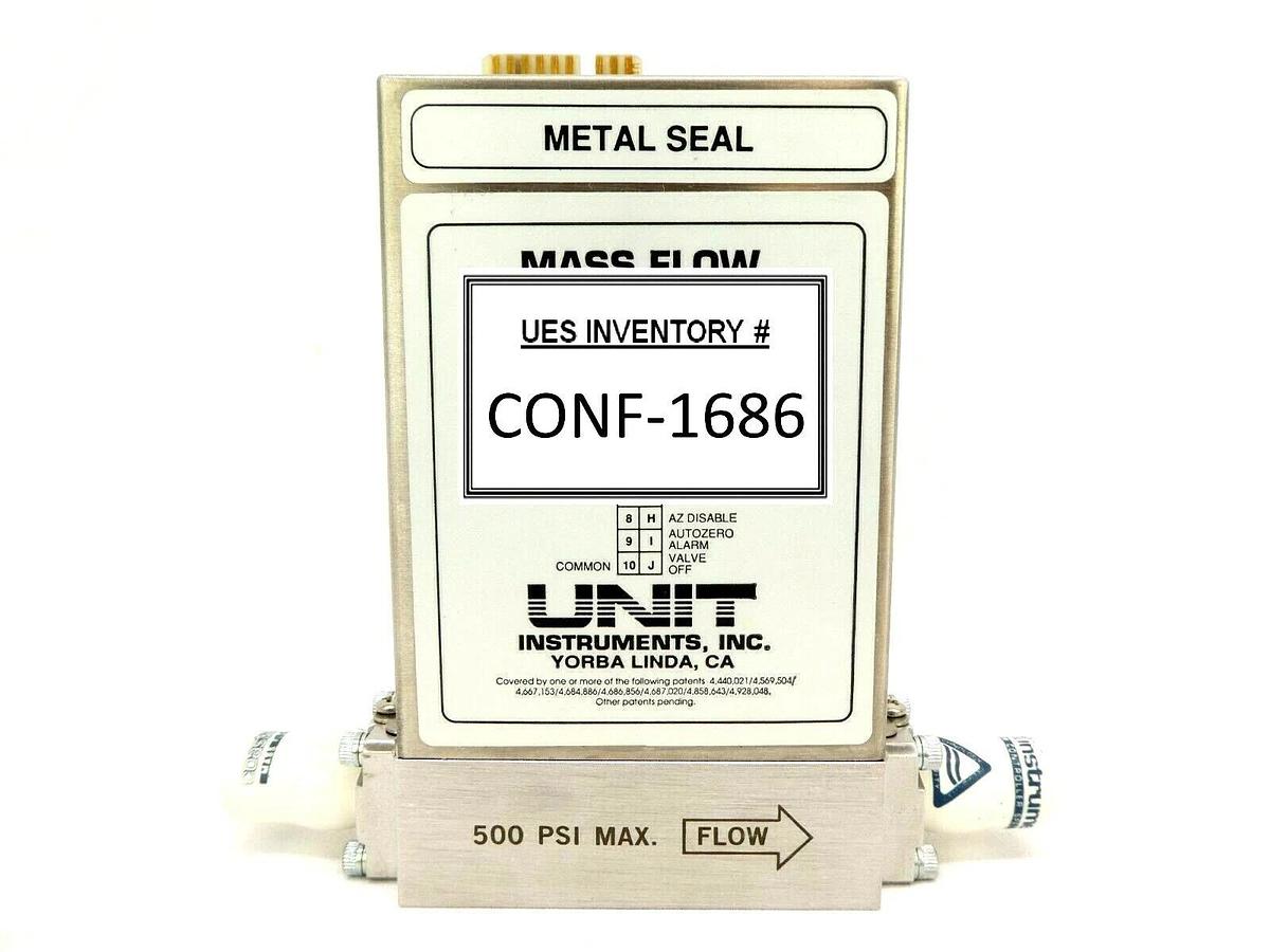 Refurbished UNIT Instruments UFC-8160 Mass Flow Controller MFC 10 SLM H2 8160 Refurbished