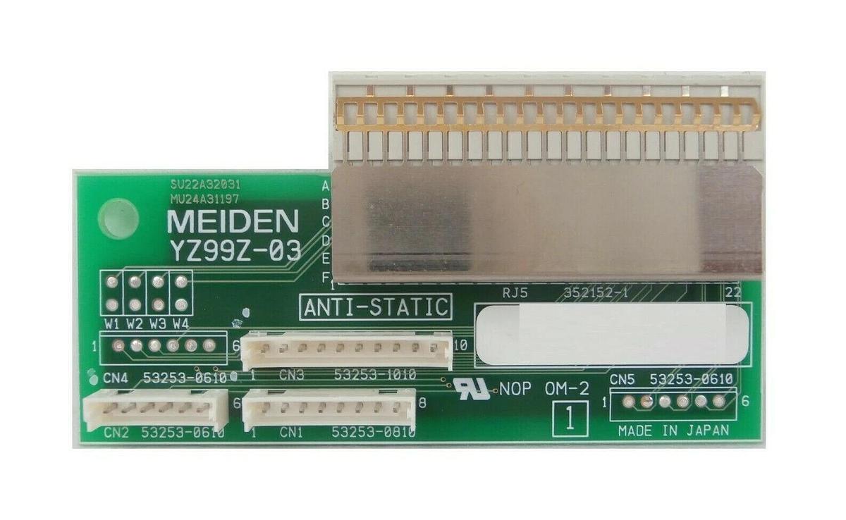 Used Meiden YZ99Z-03 Backplane Interface Board PCB SU22A32031 TEL Lithius Working