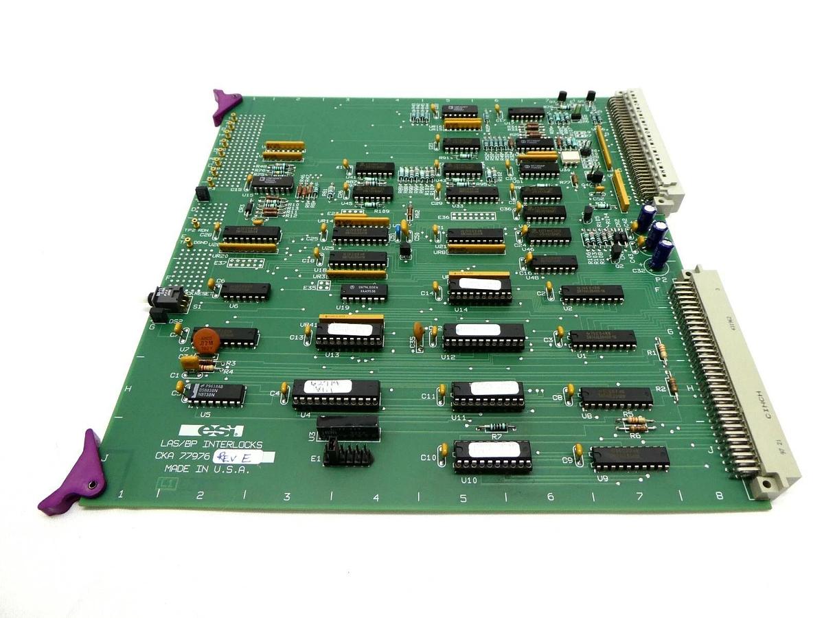 Used ESI Electro Scientific Industries CKA 77976 LAS/BP Interlocks PCB Card Working
