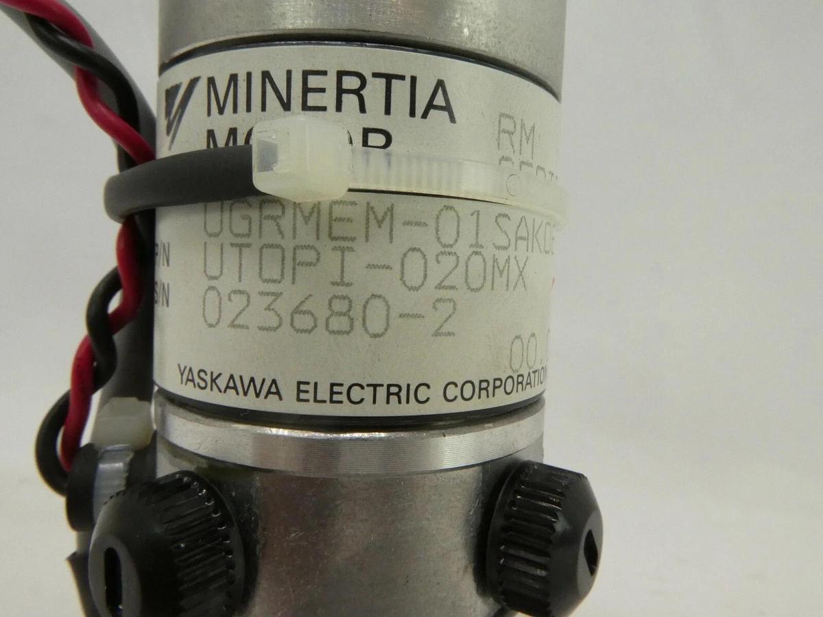 Used Yaskawa Electric UTOPI-020MX Minertia Motor UGRMEM-01SAKOE Nikon NSR-S204B Spare
