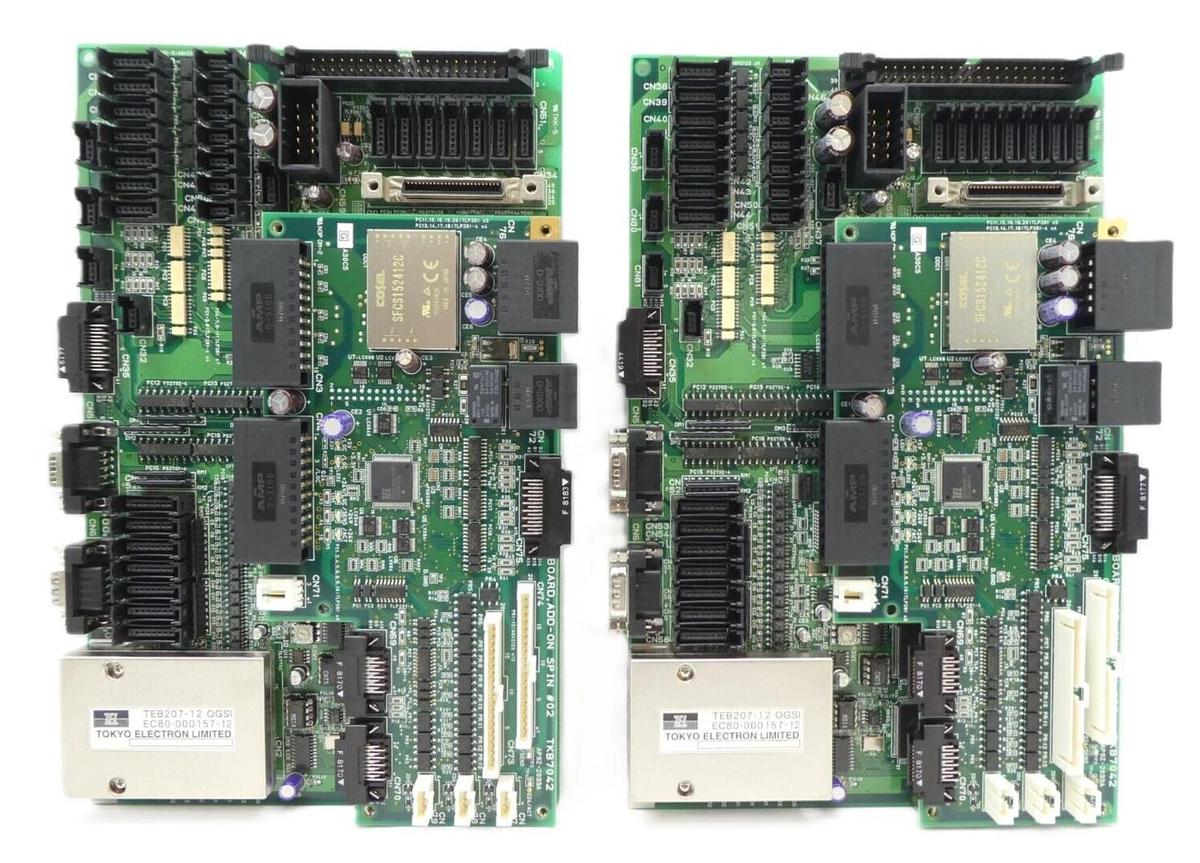 Used TEL Tokyo Electron AP9E-0858E IO Spin #01 PCB TKB7000 TKB7042 Reseller Lot of 2