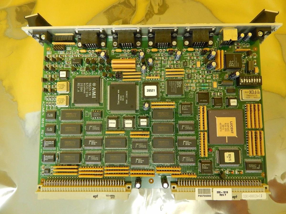 Used Acumen 200-1019 Camera VMEVC PCB Card 10019 TEL 3281-000124-11 P-8 Working Spare
