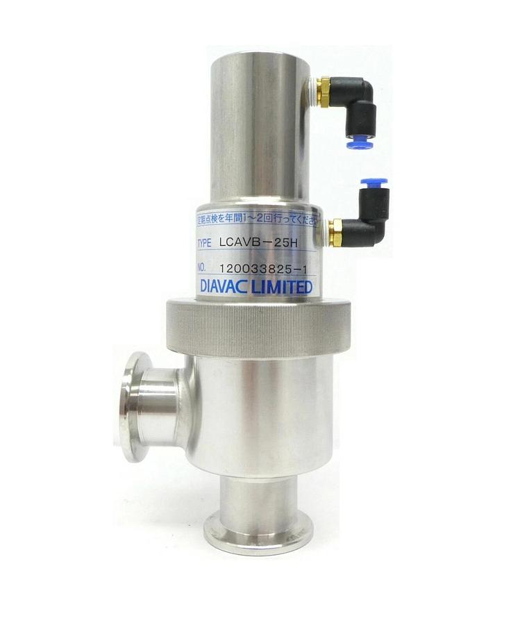Used Diavac Limited LCAVB-25H Pneumatic Right Angle Valve Working Surplus