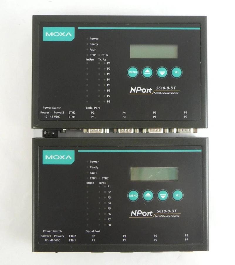 Used Moxa Nport 5610-8-DT 8-Port Serial Device Server Nport 5610-8-DT Working