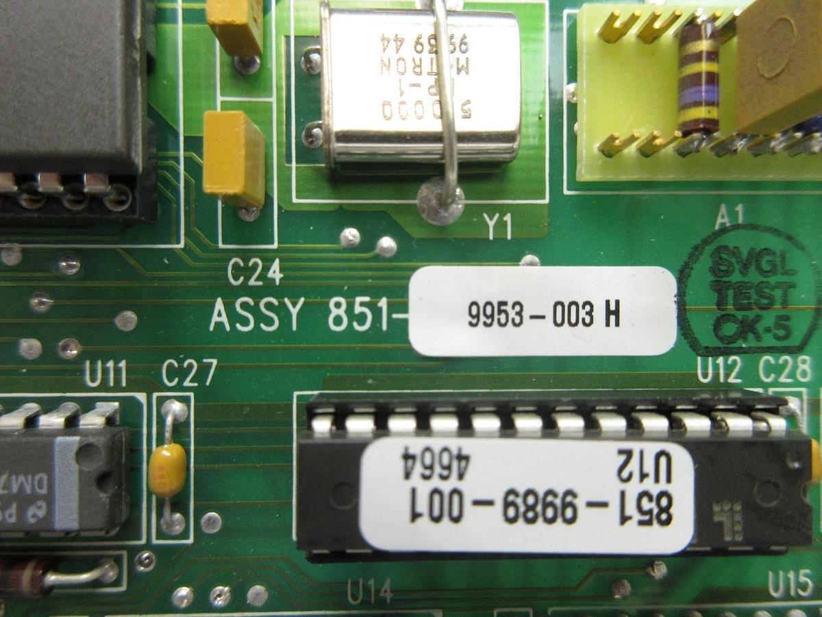Used SVG Silicon Valley Group 851-9953-003 Processor PCB Card Rev. H ASML 90S Used