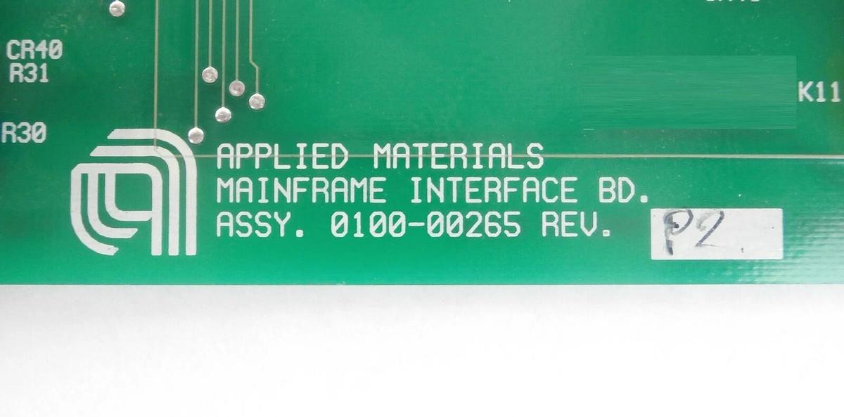 Used AMAT Applied Materials 0100-00265 Mainframe Interface PCB Card Working Surplus