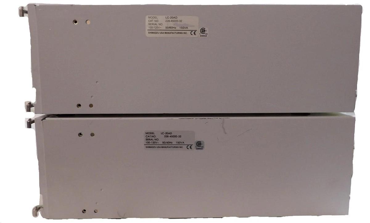 Used Shimadzu 228-45000-32 Liquid Chromatography LC-20AD Prominence Lot of 2 Untested