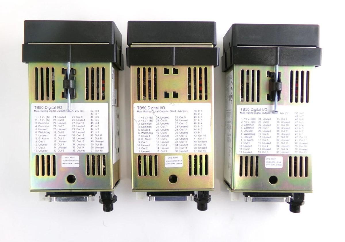 Used AMAT Applied Materials 0190-81245 TB50 Digital I/O PLC Module D8 Lot of 10