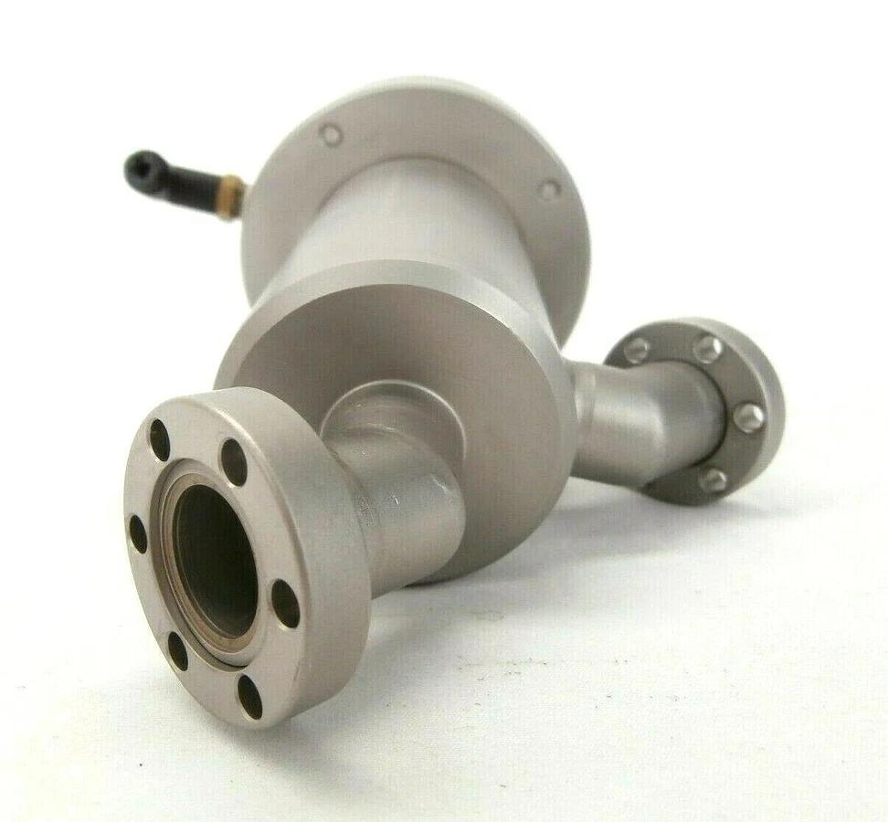Used MKS DN16CF Pneumatic Angle Vacuum Valve Plasma-Therm SLR 770/770MF HPS Lot of 2