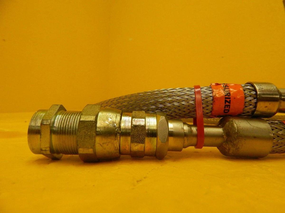 Used CTI-Cryogenics 8043074 Cryopump Helium CryoLine Hose MRC Eclipse Star Working