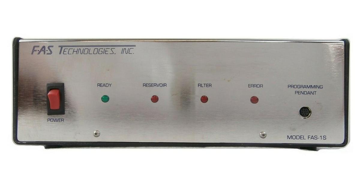 Used FAS Technologies FAS-1S Photoresist Pump Controller Millipore Photo-250 Working