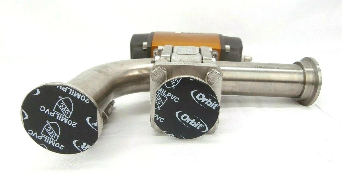 Used Flowserve 10-RDA40-1SDBEO-D Norbro Pneumatic Actuator Assembly 40R Working
