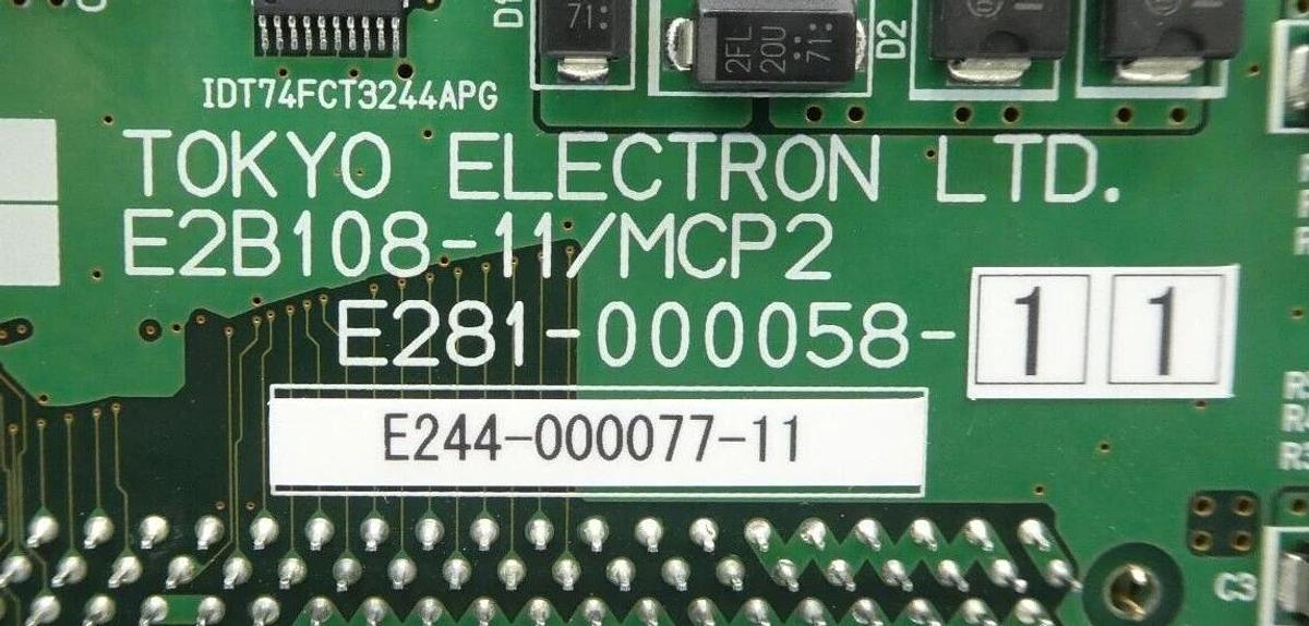 Used TEL Tokyo Electron E244-0000770-11 CPU PCB E281-000058-11 E281-000059-11 Working
