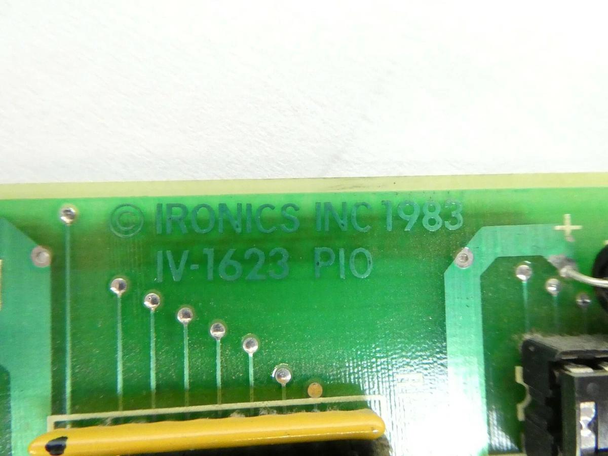 Used Ironics IV-1623 Parallel I/O VMEBus PCB Card Varian 109001004 Working