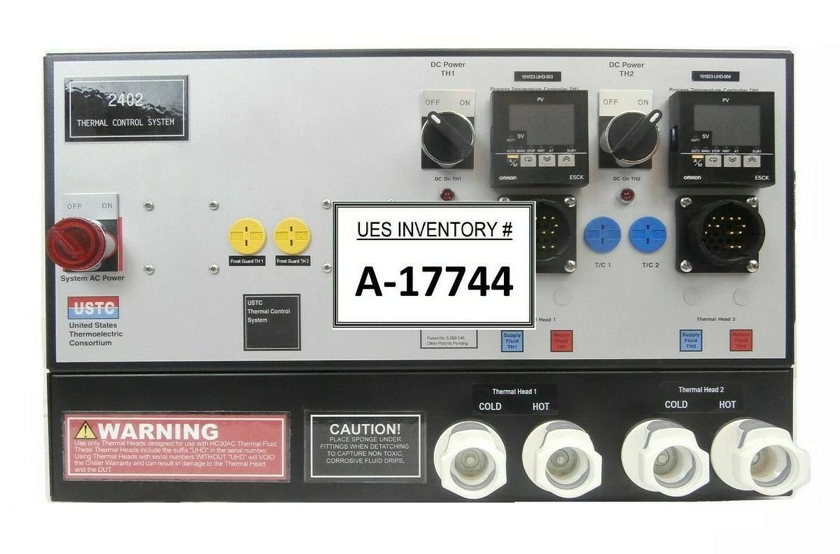 Used USTC 5FOC2A2A Thermal Control System 2402 with Thermal Head Working Spare