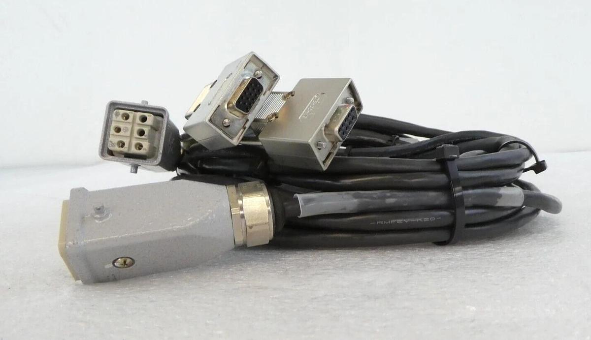 Used Kawasaki Prealigner Cable Set 50979-2159L03 50979-2194L02 AMAT 0190-09098 Spare