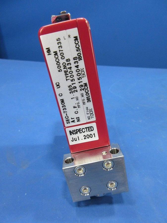 Used Horiba STEC SEC-7330M Mass Flow Controller Ar 500CCM Lot of 2 Used Working