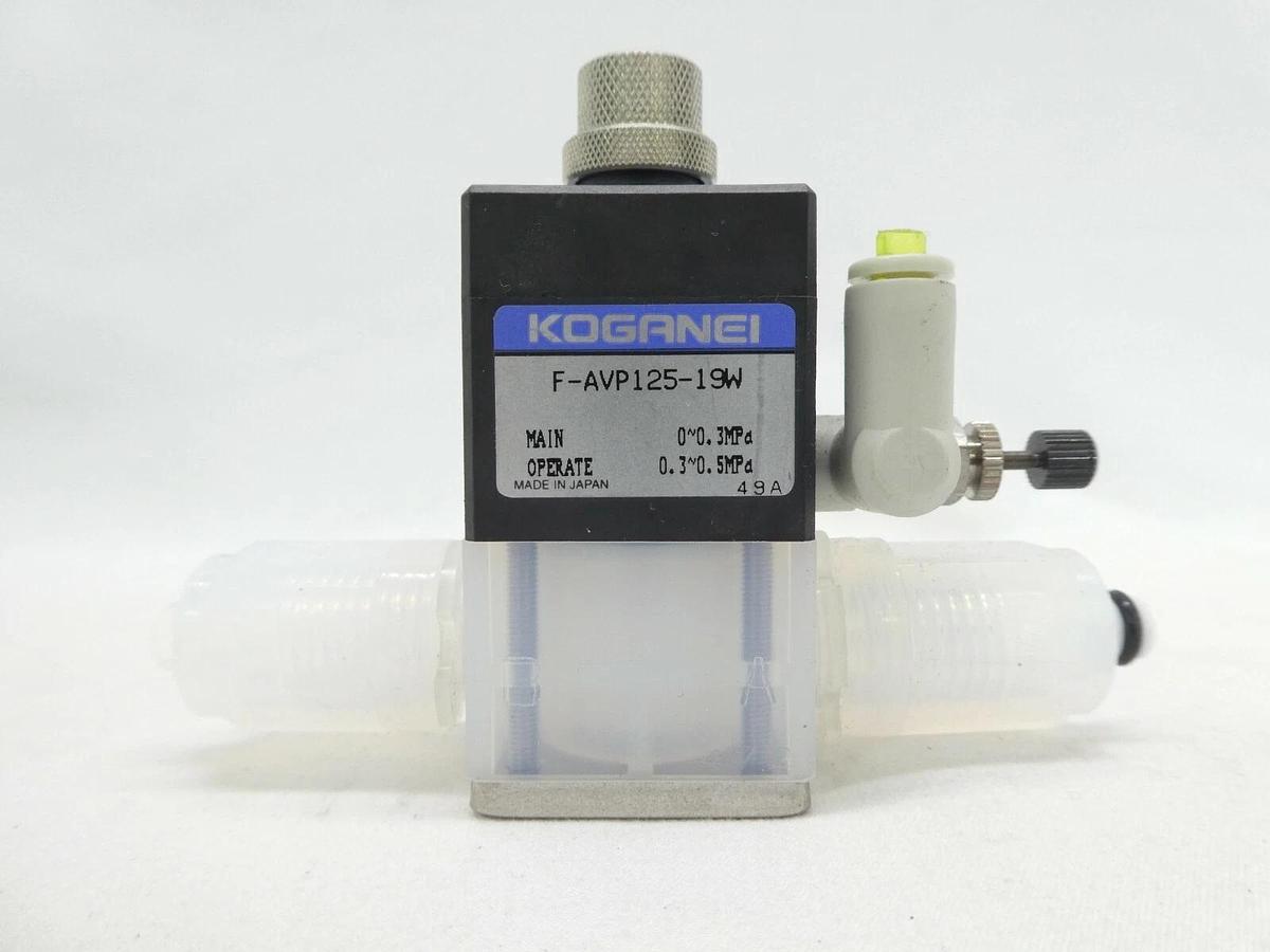 Used Koganei F-AVP125-19W Air Operated Valve F-AVP125 Type Lot of 20 Working Surplus