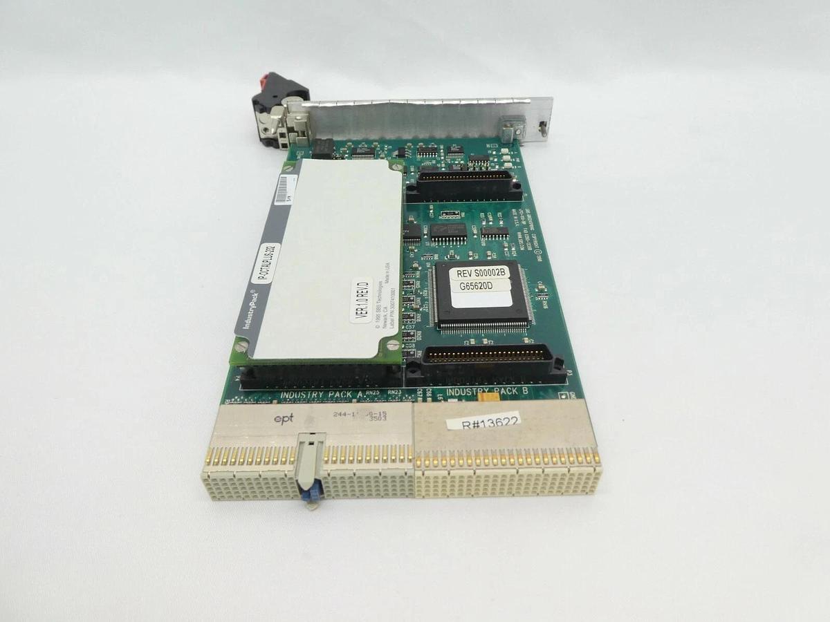 Used SBS cPCI-100-BP Single Industry Pack Carrier PCB Card Ver. 1.0 Rev. D Working