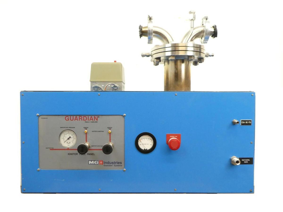 Used MG Industries Guardian 4 Burnbox Exhaust Scrubber Gas Abatement EcoSys As-Is