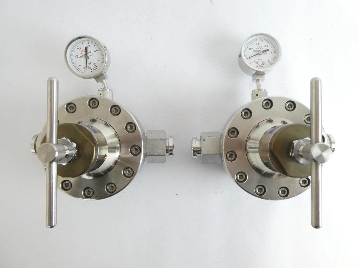 Used Yutaka LM1SSB-3W-022R-2AF2AF-QG Pressure Regulator LM1 Series Lot of 5 As-Is