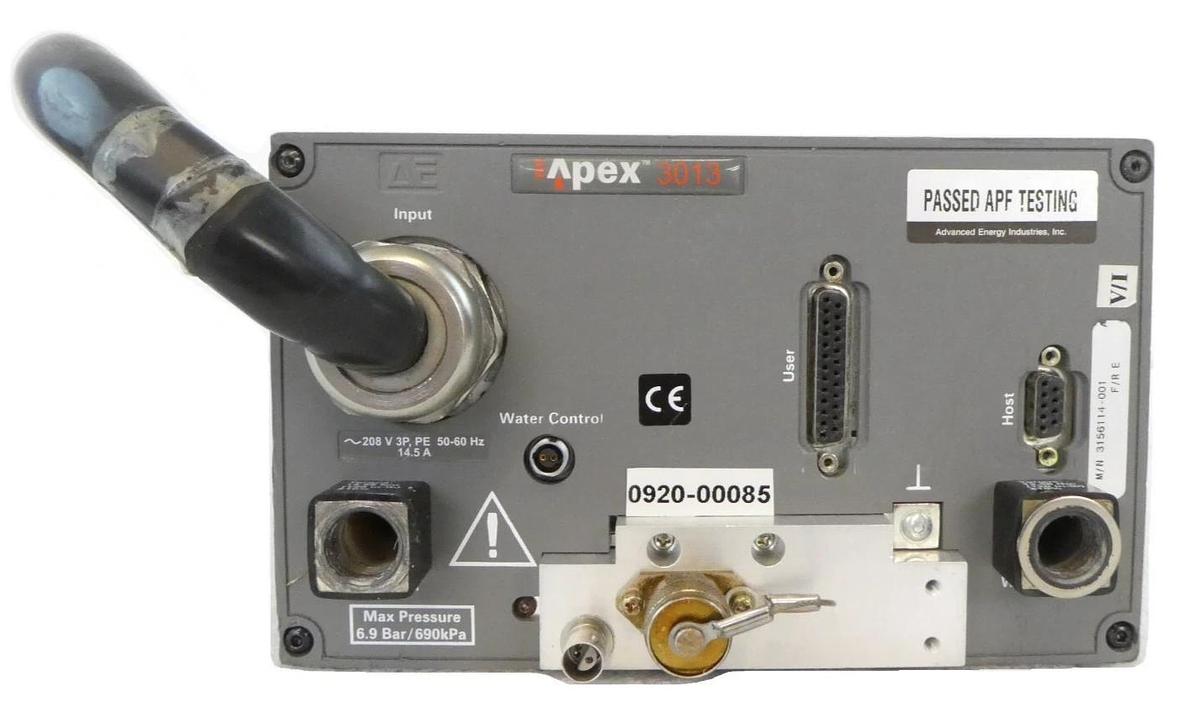 Used RF Apex 3013 AE Advanced Energy 3156114-001 RF Generator AMAT 0920-00085 Working