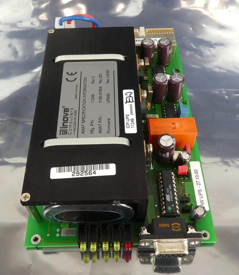Used Inova Computers 11249 UPS Board PCB Card ICP-UPS AMAT 0190-07905 Used Working