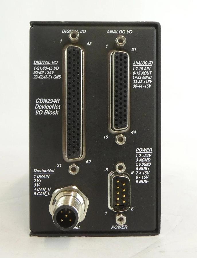 Used MKS Instruments AS01294 DeviceNet I/O Block CDN294R AMAT Working Surplus