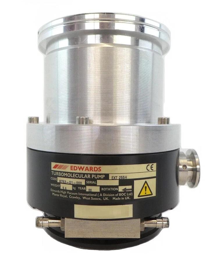Used EXT 255H Edwards B753-01-000 Turbomolecular Pump with EXDC80 Tested Working