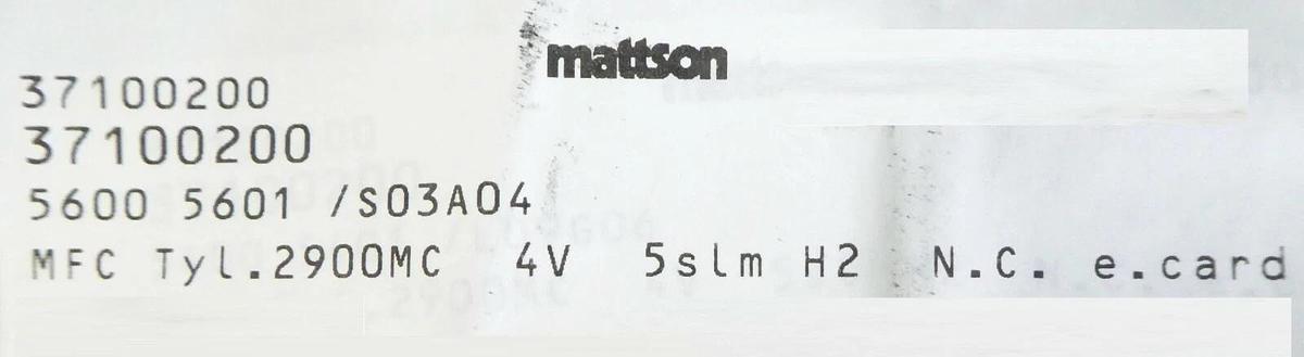 Mykrolis FC-2900M-4V Mass Flow Controller MFC Tylan Mattson 37100200 New Surplus