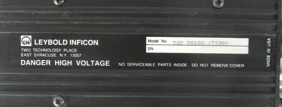Used Inficon TSP TH100 Residual Gas Analyzer Transpector w/Sensor H100M Leybold Spare