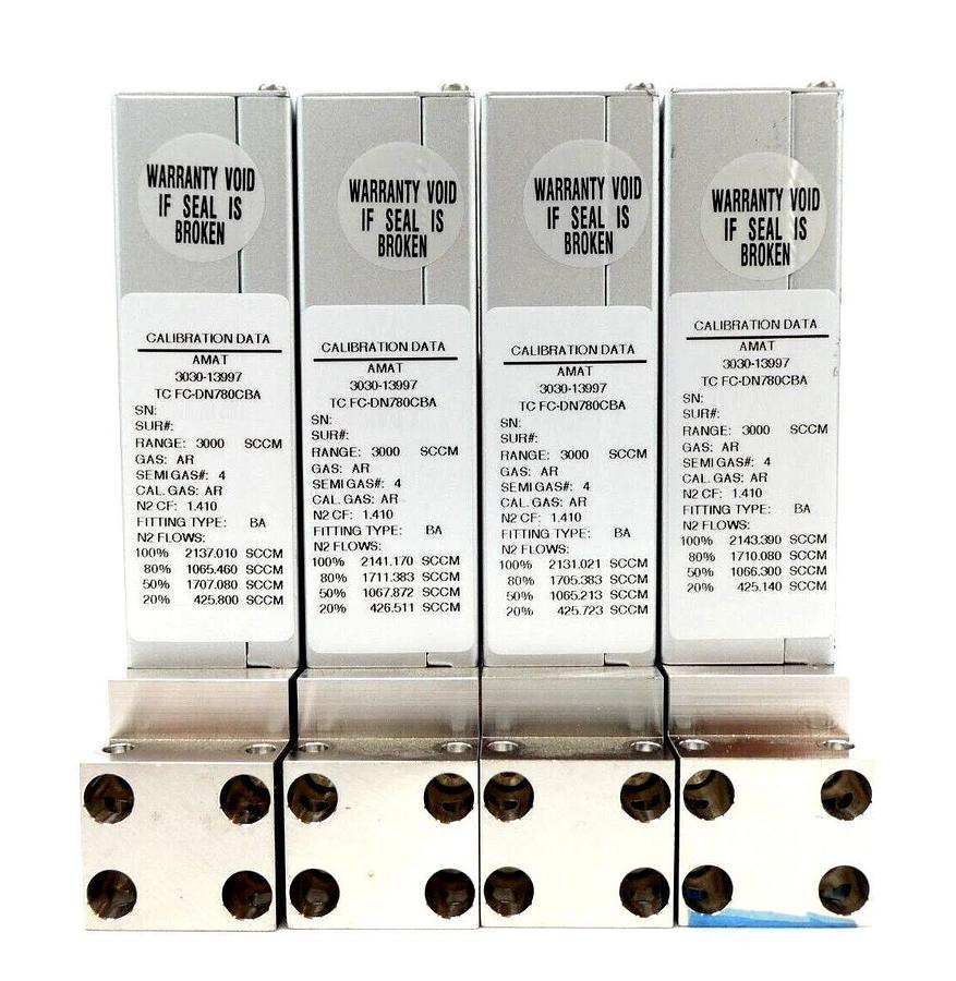 Used Aera FC-DN780CBA Mass Flow Controller MFC 1 SLM 3 SLM Ar Lot of 10 Working