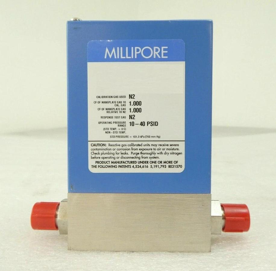 Used Millipore FC-2900V Mass Flow Controller MFC 1 SLM N2 GaSonics A-2000LL Working
