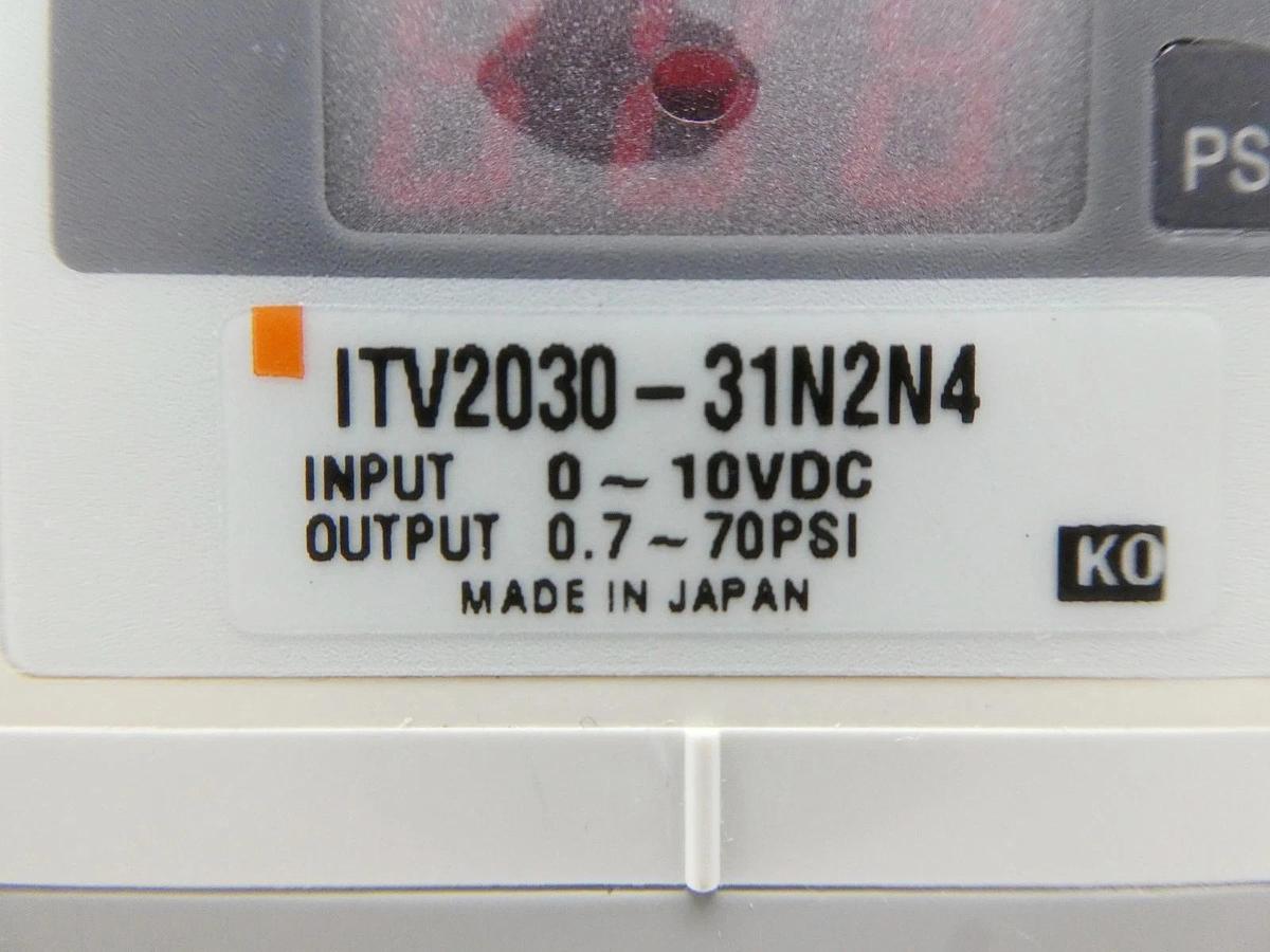 Used SMC ITV2030-31N2N4 Electro-Pneumatic E/P Regulator ITV2000 Series Used Working
